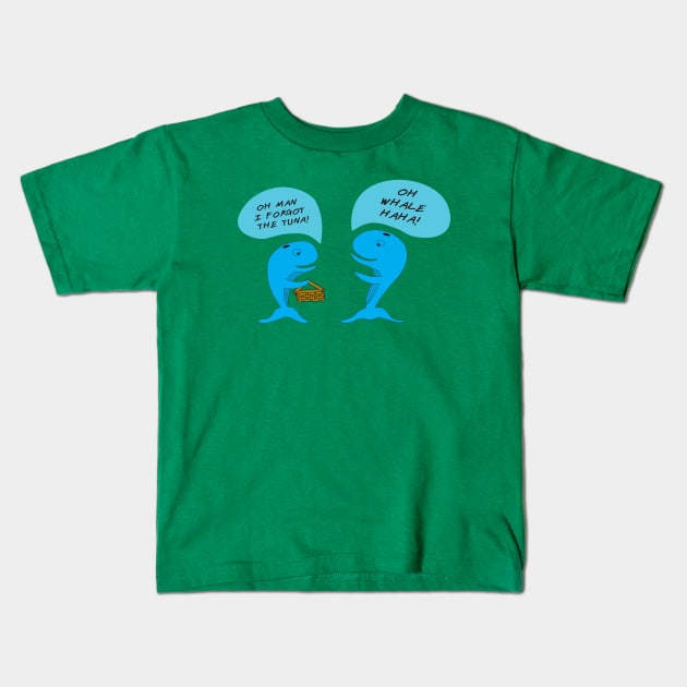 A Whale of a Picnic Kids T-Shirt by lewisleathers